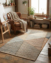 Desert Weave Jute Collection Area Rug -  Mojave Rectangle Multi  lifestyle 8