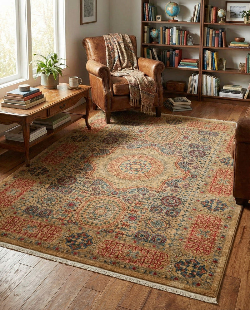 Ottoman Elegance Collection Area Rug -  Ephesus Rectangle Beige  lifestyle 28