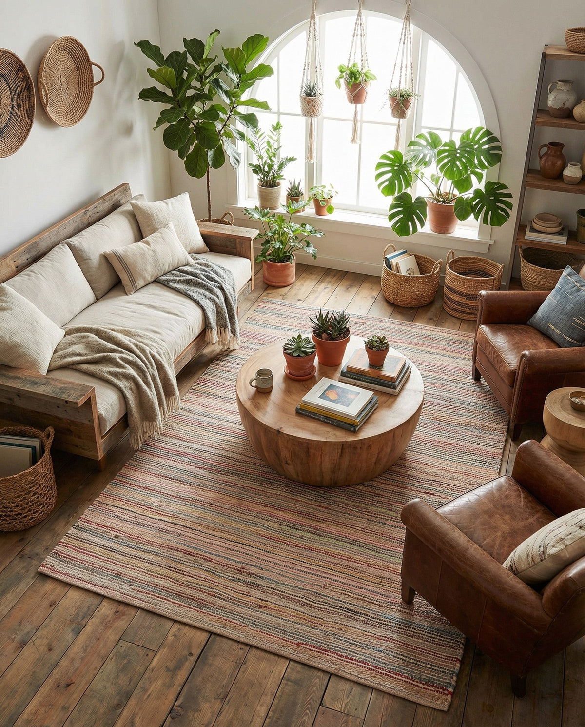 Savannah Jute Collection Area Rug - Serengeti Rectangle Multi  lifestyle 18