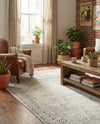 Coastal Manor Collection Area Rug -  Marina Rectangle Beige  lifestyle 55