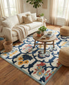 Caribbean Terrace Collection Area Rug -  Dominica Rectangle Ivory  lifestyle 6