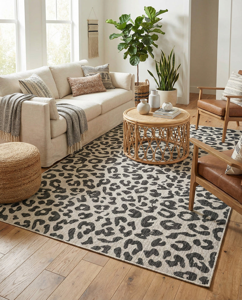 Savannah Escape Collection Area Rug -  Amazon (Light Gray) Rectangle Light Gray  lifestyle 19