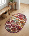Trellis Mosaic Collection Area Rug -  Pergolatown (Multi) Oval Multi  lifestyle 82