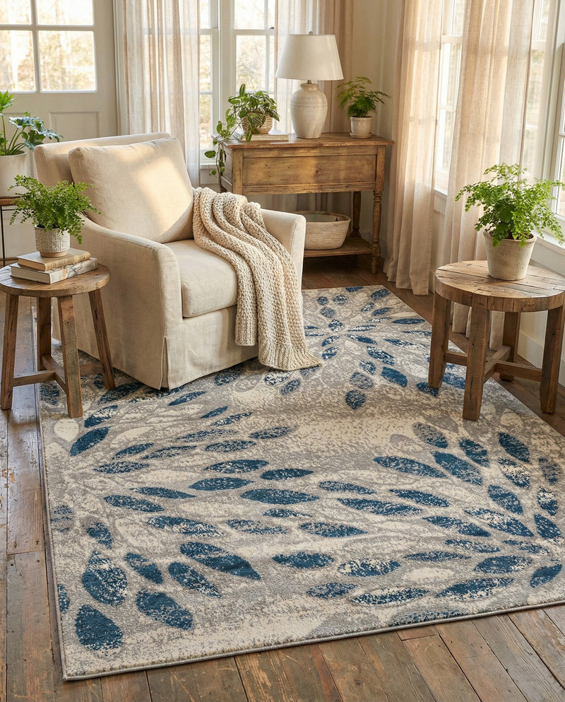 Savannah Elegance Collection Area Rug -  Riverfront Rectangle Gray  lifestyle 22