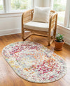 Georgetown Rugs Collection Area Rug - Dupont (Light Multi) Oval Light Multi  lifestyle 70
