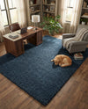 Alpine Plush Collection Area Rug -  Cortina (Marine Blue) Rectangle Marine Blue  lifestyle 11