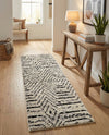 Marrakech Mosaic Collection Area Rug -  Tangier Runner Black and White  lifestyle 77