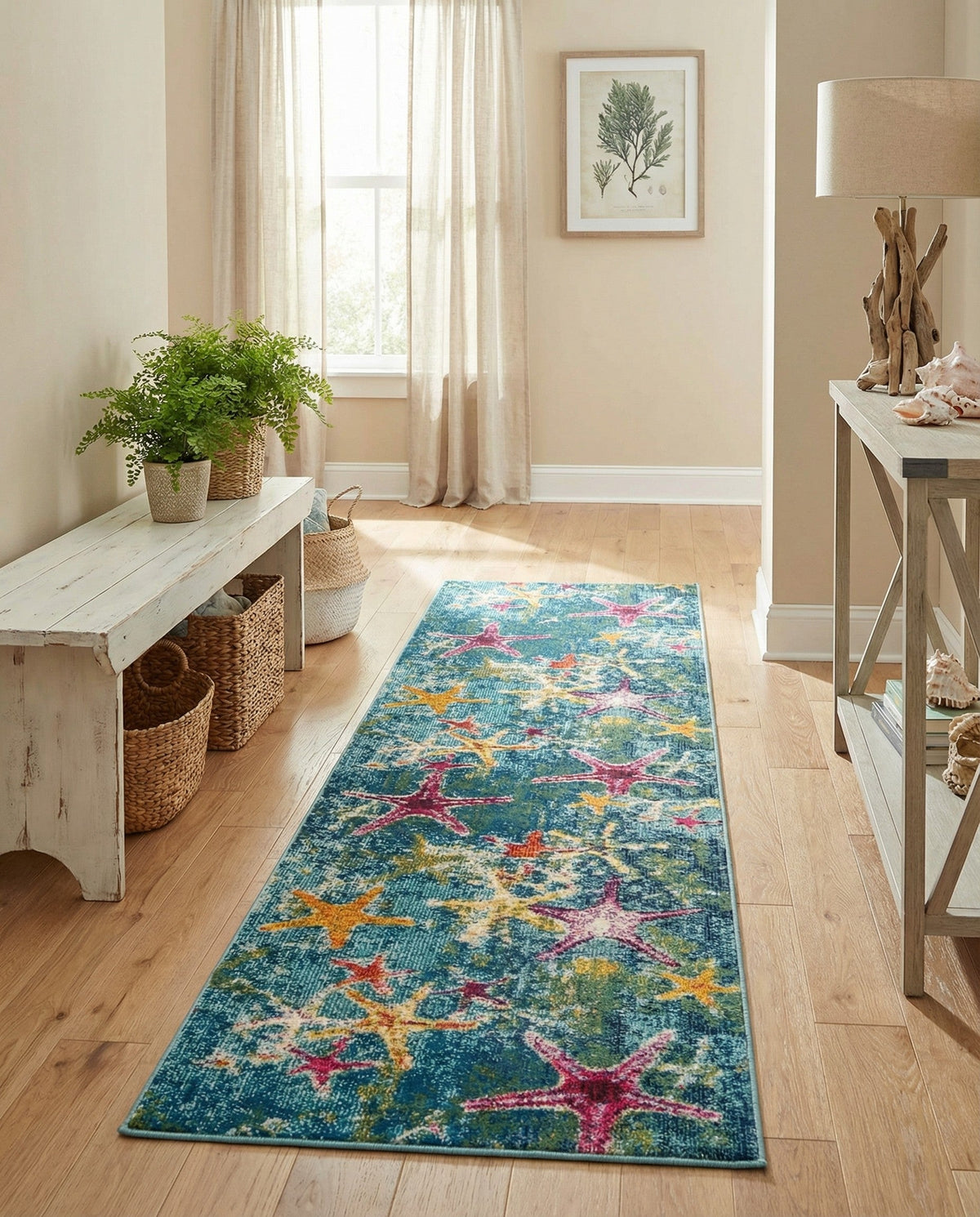 Sorrento Shores Collection Area Rug - Positano Runner Navy Blue  lifestyle 83