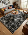 Riviera Elegance Collection Area Rug -  Monaco (Black) Rectangle Black  lifestyle 22