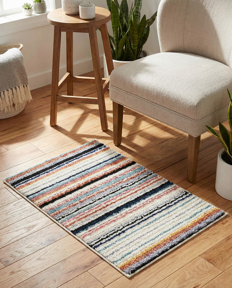 Marrakech Mosaic Collection Area Rug - Casablanca Rectangle Ivory  lifestyle 22