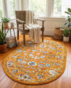 Adriana Terrace Collection Area Rug -  Positano (Orange) Oval Orange  lifestyle 57