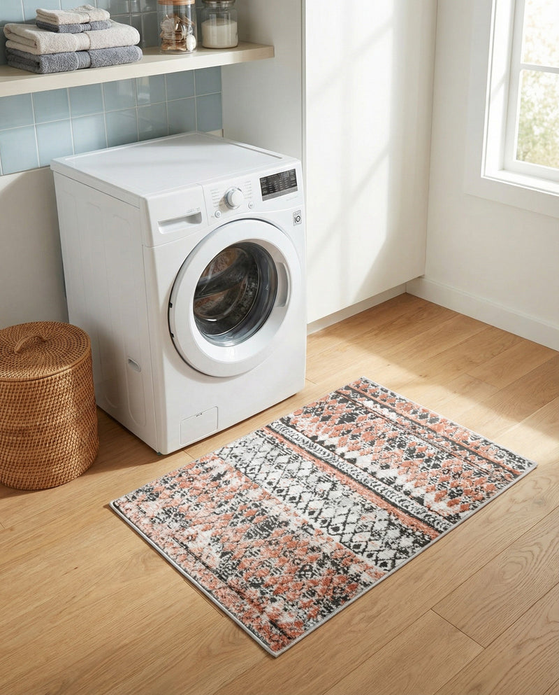 Dresden Elegance Collection Area Rug -  Zittau Rectangle Salmon  lifestyle 75