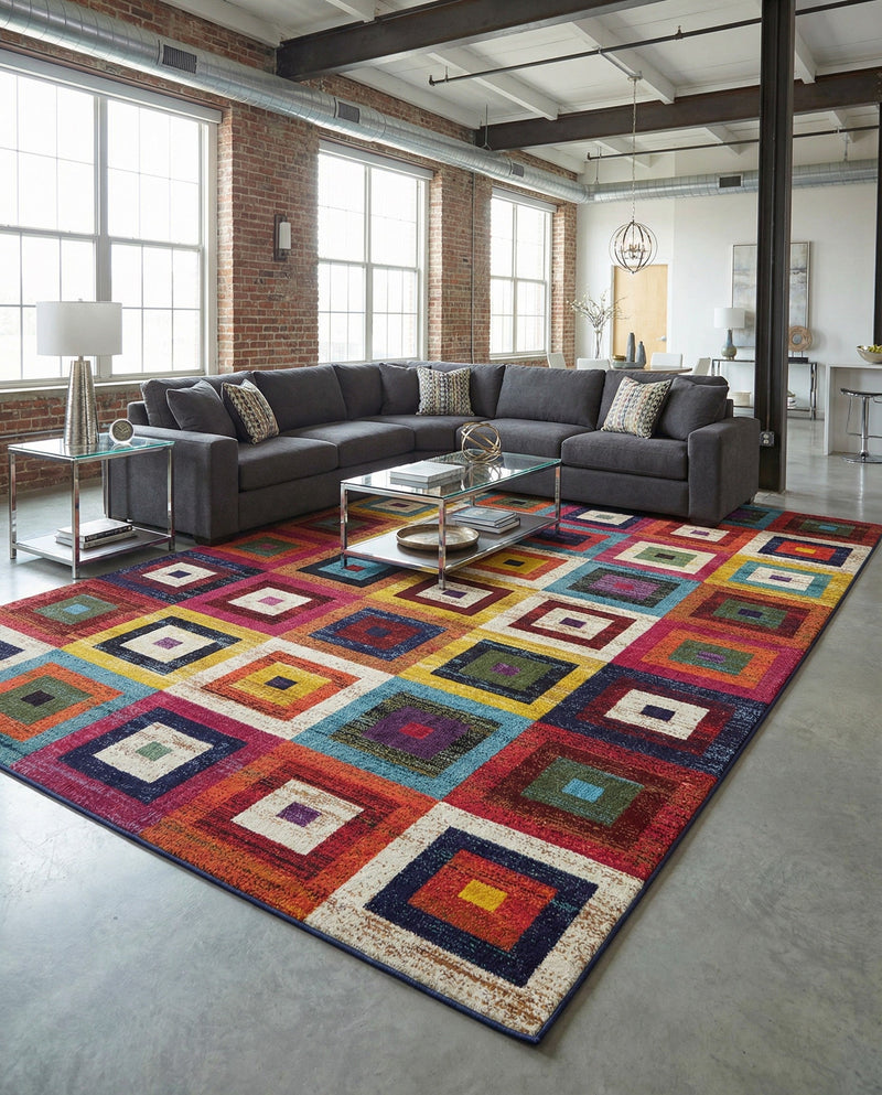 Marrakesh Elegance Collection Area Rug -  Ourika Rectangle Multi  lifestyle 21