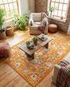 Adriana Terrace Collection Area Rug -  Positano (Orange) Rectangle Orange  lifestyle 12