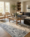 Bloomsbury Elegance Collection Area Rug - Mayfair Rectangle Gray  lifestyle 73