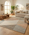 Desert Weave Jute Collection Area Rug -  Mojave Rectangle Multi  lifestyle 19