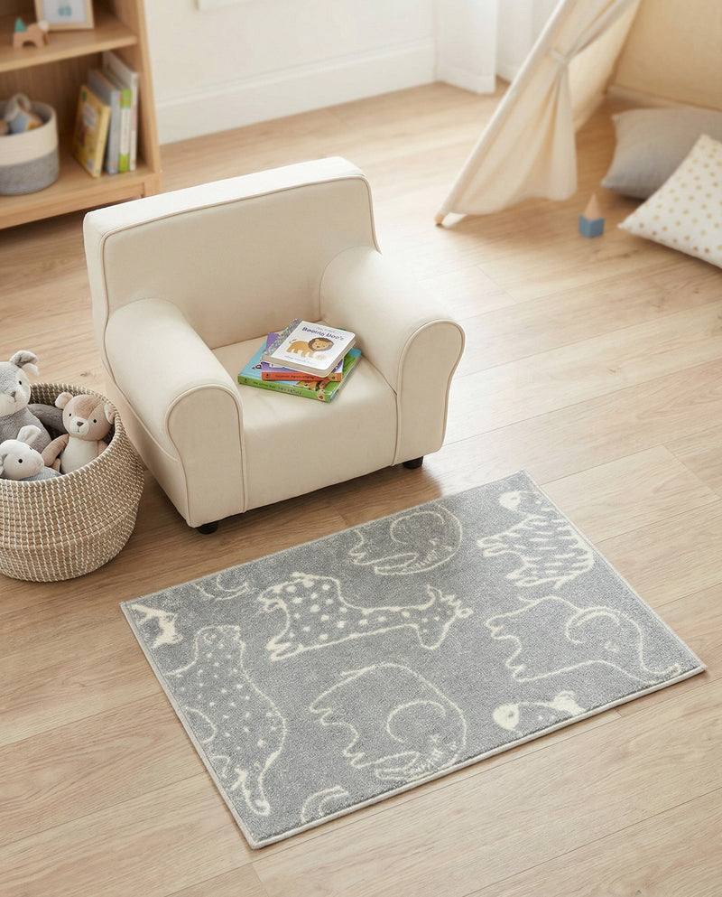 Wonder Tykes Collection Area Rug -  Spectrum Rectangle Gray  lifestyle 32