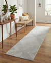 Seychelles Stripes Collection Area Rug - Mahe (Gray and Ivory) Runner Gray and Ivory  lifestyle 63