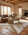 Desert Modern Eco Rug Series Collection Area Rug -  Zion Rectangle Ivory  lifestyle 18