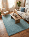 Alpine Plush Collection Area Rug -  Cortina (Aqua) Rectangle Aqua  lifestyle 9