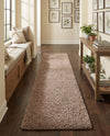 Eternal Plush Oasis Collection Area Rug -  Tranquility (Khaki) Runner Khaki  lifestyle 78