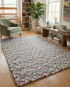 Woolen Sphere Collection Area Rug - Orbsburg (Pink and Purple) Rectangle Pink and Purple  lifestyle 5