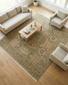 Ottoman Elegance Collection Area Rug - Sultan Rectangle Light Green  lifestyle 67