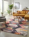 Colorburst Oasis Collection Area Rug -  Mirage Rectangle Multi  lifestyle 20