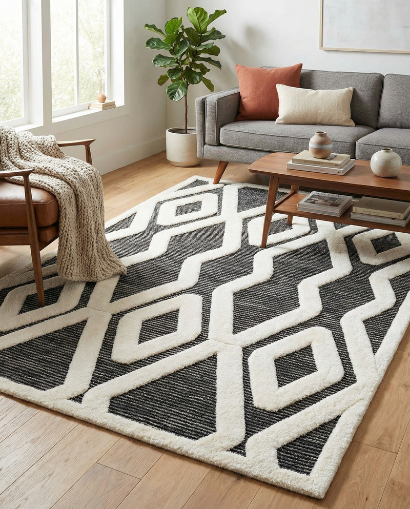 Monochrome Collection Area Rug -  Glacier Rectangle Gray  lifestyle 24