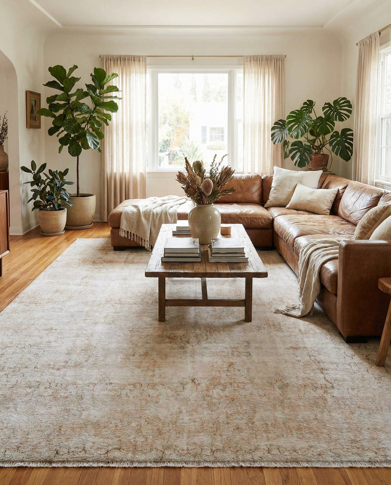 Bazaar Chic Collection Area Rug -  Agadir Rectangle Ivory  lifestyle 19