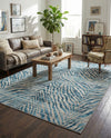 Bloomsbury Elegance Collection Area Rug -  Chelsea Rectangle Blue  lifestyle 64