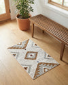 Desert Modern Eco Rug Series Collection Area Rug -  Zion Rectangle Ivory  lifestyle 9
