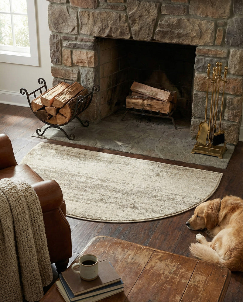 Studio Haven Collection Area Rug -  Gallery (Bone Beige) Hearth Bone Beige  lifestyle 71