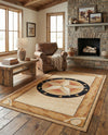 Frontier Trails Collection Area Rug - Redwood Rectangle Ivory Brown  lifestyle 47