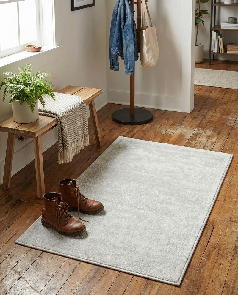 Bloomsbury Elegance Collection Area Rug -  Notting Rectangle Ivory  lifestyle 17