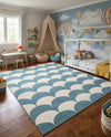 Wonder Tykes Collection Area Rug - Sparklewood Rectangle Sky blue  lifestyle 41