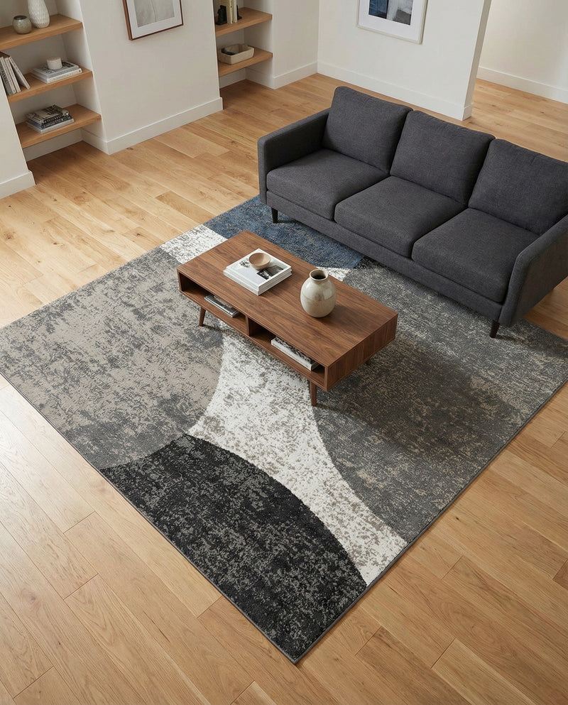 Copenhagen Edge Collection Area Rug -  Amager Square Multi  lifestyle 79