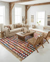 Tulum Trellis Collection Area Rug - Mysore Rectangle Multi  lifestyle 4