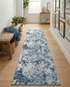 Aegean Elegance Washables Collection Area Rug -  Andros Runner Gray Navy Green  lifestyle 34