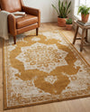 Eden Oasis Collection Area Rug -  Tranquility (Yellow) Rectangle Yellow  lifestyle 18