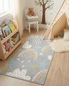 Wonder Tykes Collection Area Rug -  Pixel Runner Gray  lifestyle 70