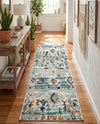 Tangier Treasures Collection Area Rug - Casablanca Runner Light Blue  lifestyle 78