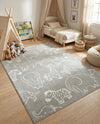 Wonder Tykes Collection Area Rug -  Spectrum Rectangle Gray  lifestyle 68