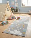 Wonder Tykes Collection Area Rug -  Pixel Runner Gray  lifestyle 73