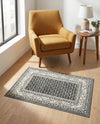 Soho Elegance Collection Area Rug -  Mercer (Gray) Rectangle Gray  lifestyle 34