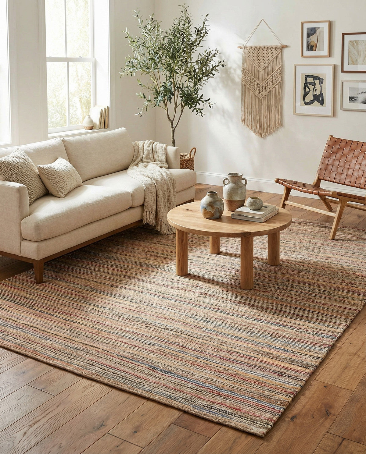 Savannah Jute Collection Area Rug - Serengeti Rectangle Multi  lifestyle 11