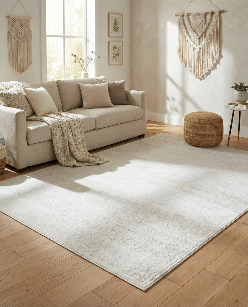 Bloomsbury Elegance Collection Area Rug -  Notting Rectangle Ivory  lifestyle 15