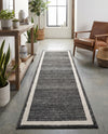 Studio Haven Collection Area Rug -  Alcove (Black) Runner Black  lifestyle 46