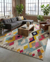 Sedona Vista Collection Area Rug -  Pricklypear Rectangle Multi  lifestyle 28