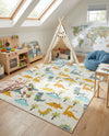 Wonder Tykes Collection Area Rug -  Pastiche Rectangle Ivory  lifestyle 13
